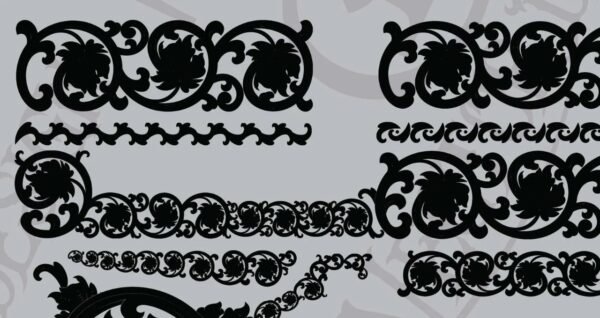 STVector Design Glock 43 scroll Vector Design engraving files,pistol engrave,vector ,laser engraving svg dxf ai digital download - Image 3