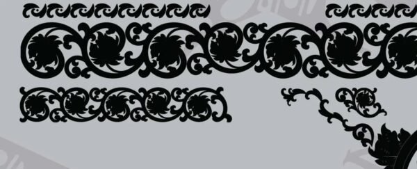 STVector Design Glock 43 scroll Vector Design engraving files,pistol engrave,vector ,laser engraving svg dxf ai digital download - Image 2