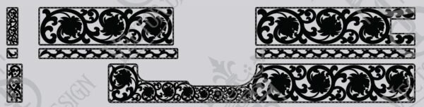 STVector Design Glock 19 Gen 3 scroll Vector Design engraving files,pistol engrave,vector ,laser engraving svg dxf ai digital download - Image 2