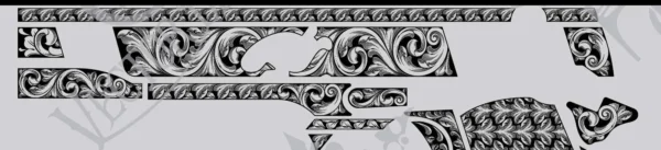 STVector Design kimber stanless target 6in scroll Vector design  engraving files,pistol engrave,vector ,laser engraving svg dxf ai digital download - Image 3