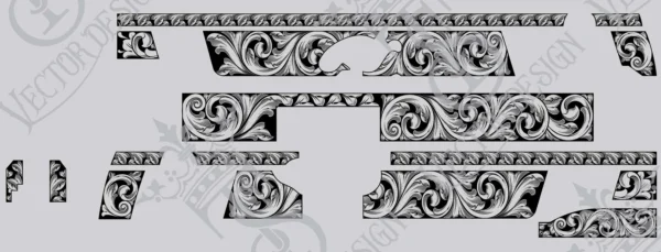 STVector Design kimber stanless target 6in scroll Vector design  engraving files,pistol engrave,vector ,laser engraving svg dxf ai digital download - Image 2