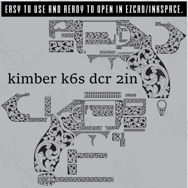STVector Design kimber k6s dcr 2in Vector design engraving files,pistol engrave,vector ,laser engraving svg dxf ai digital download